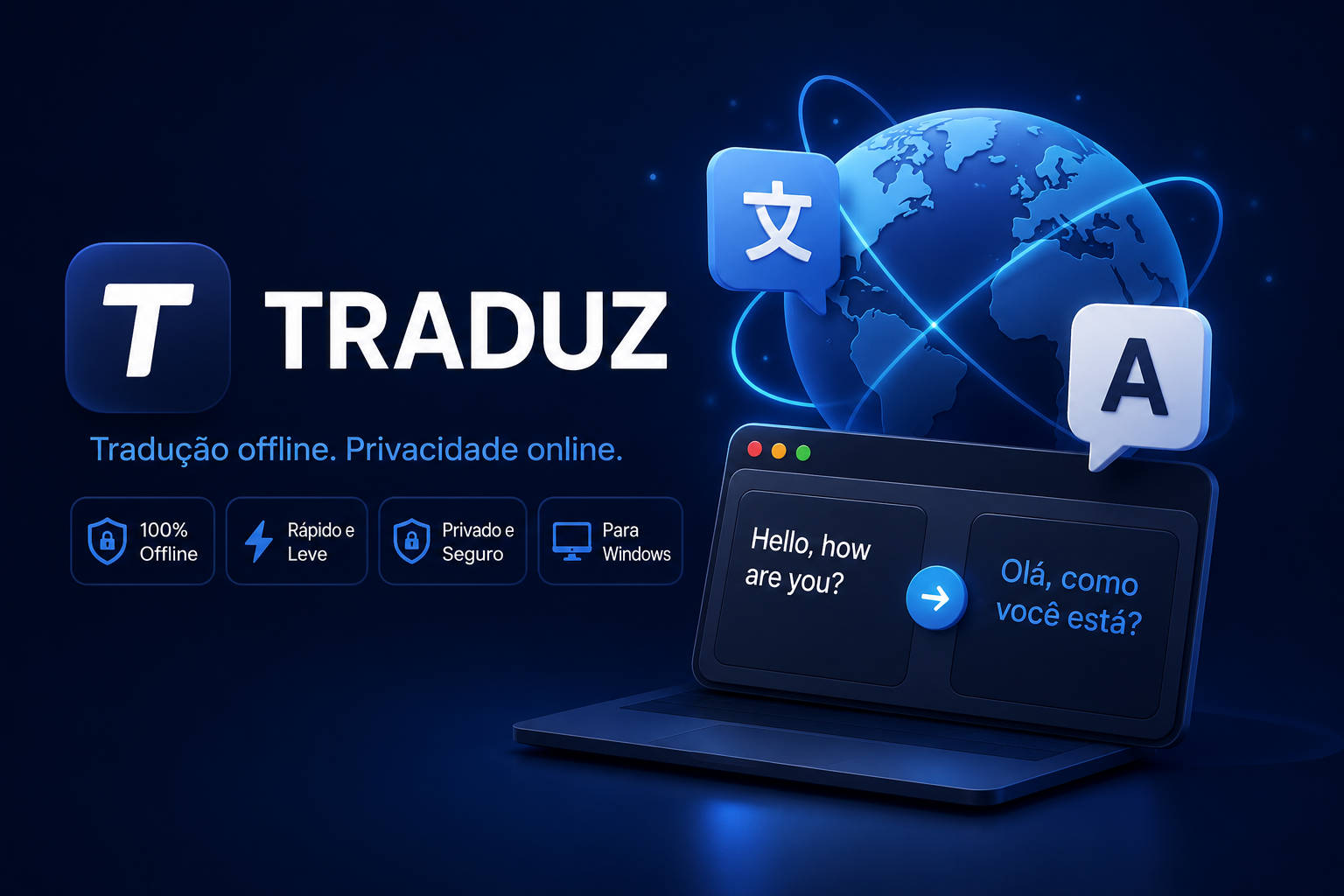 TRADUZ V7 — Tradutor offline para Windows